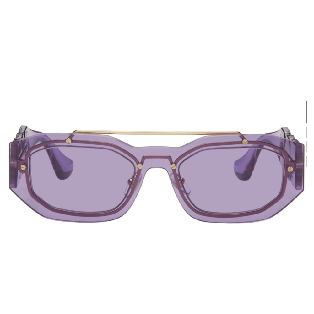 Versace purple Medusa biggie sunglasses